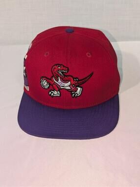 Mitchell & Ness Toronto Raptors NBA Hardwood Classics Snapback Hat Red Purple